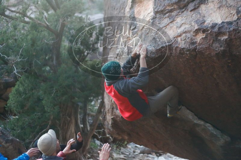 Bouldering in Hueco Tanks on 11/30/2019 with Blue Lizard Climbing and Yoga

Filename: SRM_20191130_1810030.jpg
Aperture: f/2.2
Shutter Speed: 1/250
Body: Canon EOS-1D Mark II
Lens: Canon EF 50mm f/1.8 II