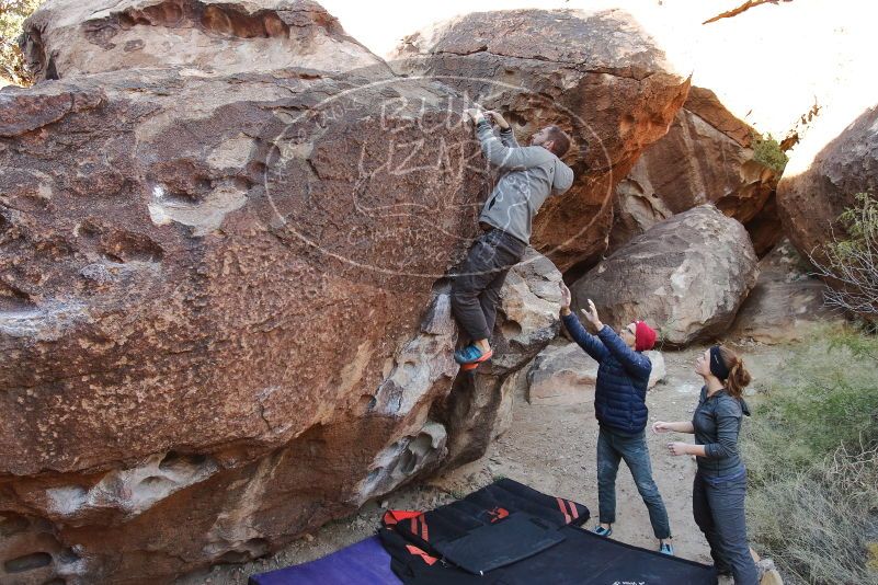 Bouldering in Hueco Tanks on 12/06/2019 with Blue Lizard Climbing and Yoga

Filename: SRM_20191206_1016120.jpg
Aperture: f/4.5
Shutter Speed: 1/250
Body: Canon EOS-1D Mark II
Lens: Canon EF 16-35mm f/2.8 L