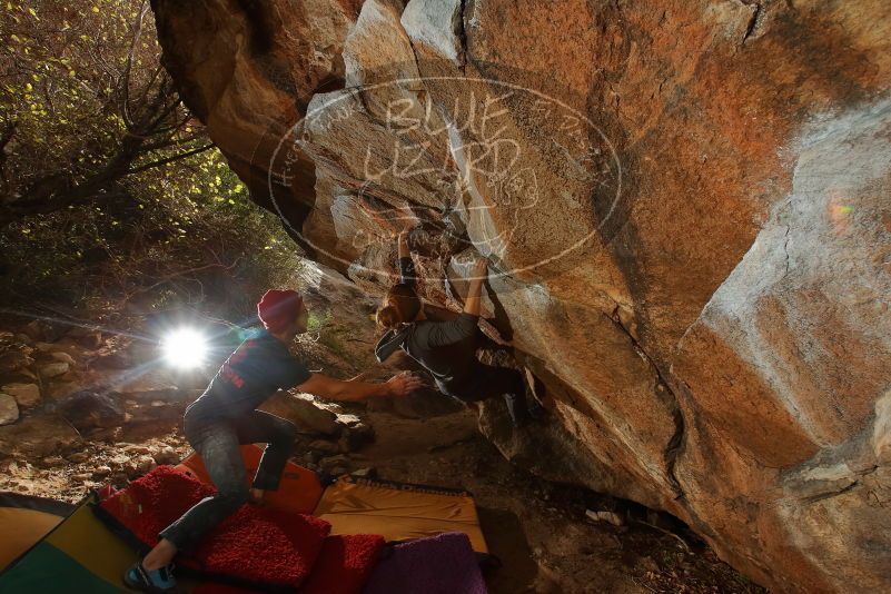 Bouldering in Hueco Tanks on 12/06/2019 with Blue Lizard Climbing and Yoga

Filename: SRM_20191206_1244280.jpg
Aperture: f/8.0
Shutter Speed: 1/250
Body: Canon EOS-1D Mark II
Lens: Canon EF 16-35mm f/2.8 L