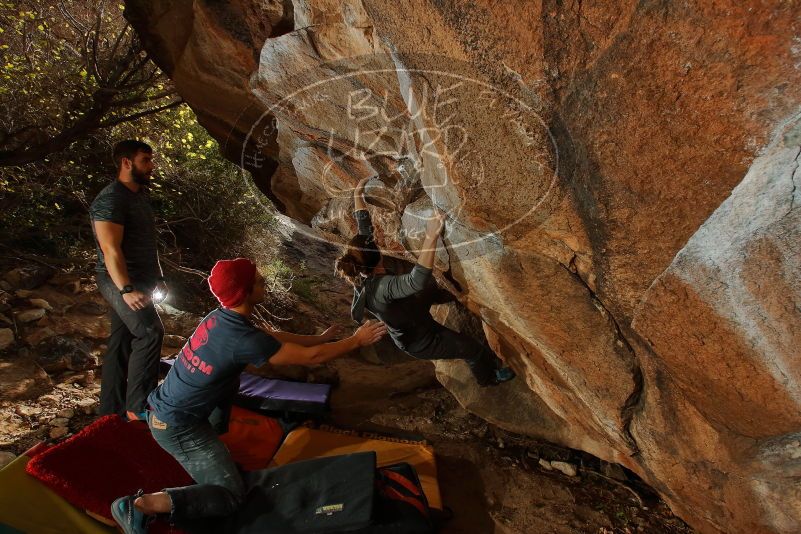 Bouldering in Hueco Tanks on 12/06/2019 with Blue Lizard Climbing and Yoga

Filename: SRM_20191206_1252340.jpg
Aperture: f/8.0
Shutter Speed: 1/250
Body: Canon EOS-1D Mark II
Lens: Canon EF 16-35mm f/2.8 L