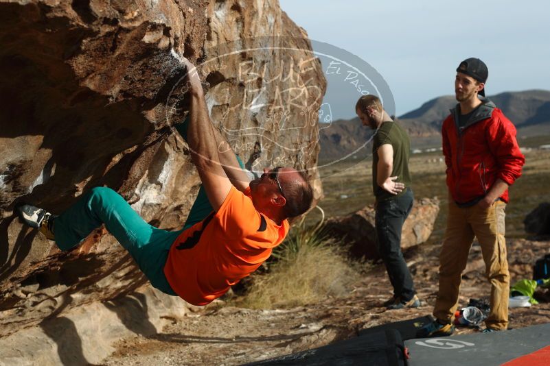 Bouldering in Hueco Tanks on 12/11/2019 with Blue Lizard Climbing and Yoga

Filename: SRM_20191211_1005100.jpg
Aperture: f/4.5
Shutter Speed: 1/400
Body: Canon EOS-1D Mark II
Lens: Canon EF 50mm f/1.8 II