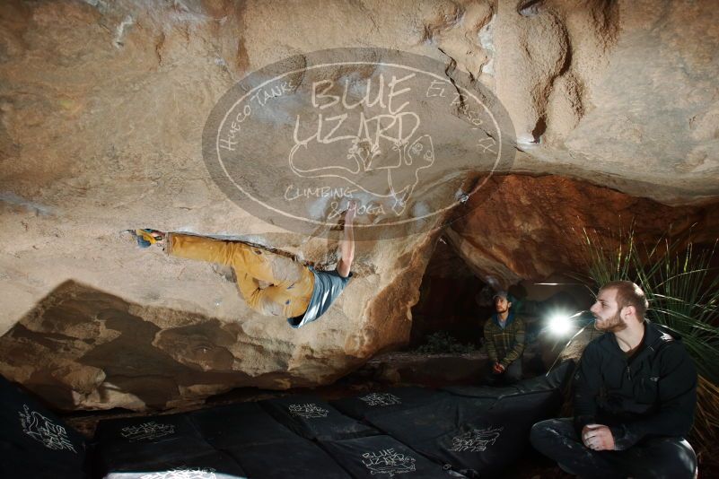 Bouldering in Hueco Tanks on 12/11/2019 with Blue Lizard Climbing and Yoga

Filename: SRM_20191211_1217530.jpg
Aperture: f/6.3
Shutter Speed: 1/250
Body: Canon EOS-1D Mark II
Lens: Canon EF 16-35mm f/2.8 L