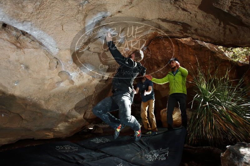 Bouldering in Hueco Tanks on 12/11/2019 with Blue Lizard Climbing and Yoga

Filename: SRM_20191211_1241120.jpg
Aperture: f/6.3
Shutter Speed: 1/250
Body: Canon EOS-1D Mark II
Lens: Canon EF 16-35mm f/2.8 L