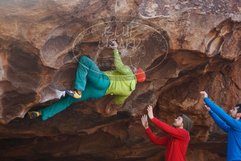 Bouldering in Hueco Tanks on 12/11/2019 with Blue Lizard Climbing and Yoga

Filename: SRM_20191211_1409500.jpg
Aperture: f/4.5
Shutter Speed: 1/250
Body: Canon EOS-1D Mark II
Lens: Canon EF 50mm f/1.8 II