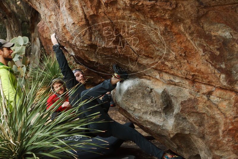 Bouldering in Hueco Tanks on 12/11/2019 with Blue Lizard Climbing and Yoga

Filename: SRM_20191211_1606181.jpg
Aperture: f/4.5
Shutter Speed: 1/320
Body: Canon EOS-1D Mark II
Lens: Canon EF 50mm f/1.8 II