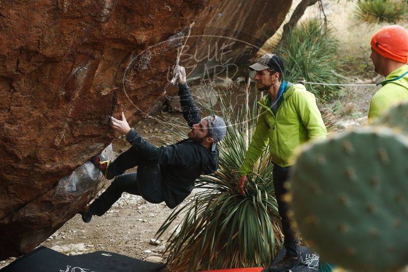Bouldering in Hueco Tanks on 12/11/2019 with Blue Lizard Climbing and Yoga

Filename: SRM_20191211_1628100.jpg
Aperture: f/4.5
Shutter Speed: 1/250
Body: Canon EOS-1D Mark II
Lens: Canon EF 50mm f/1.8 II