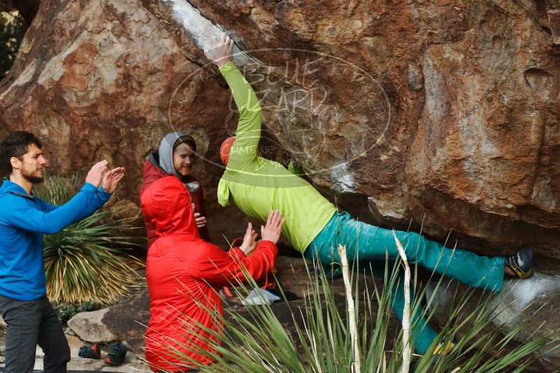Bouldering in Hueco Tanks on 12/11/2019 with Blue Lizard Climbing and Yoga

Filename: SRM_20191211_1650480.jpg
Aperture: f/4.0
Shutter Speed: 1/500
Body: Canon EOS-1D Mark II
Lens: Canon EF 50mm f/1.8 II