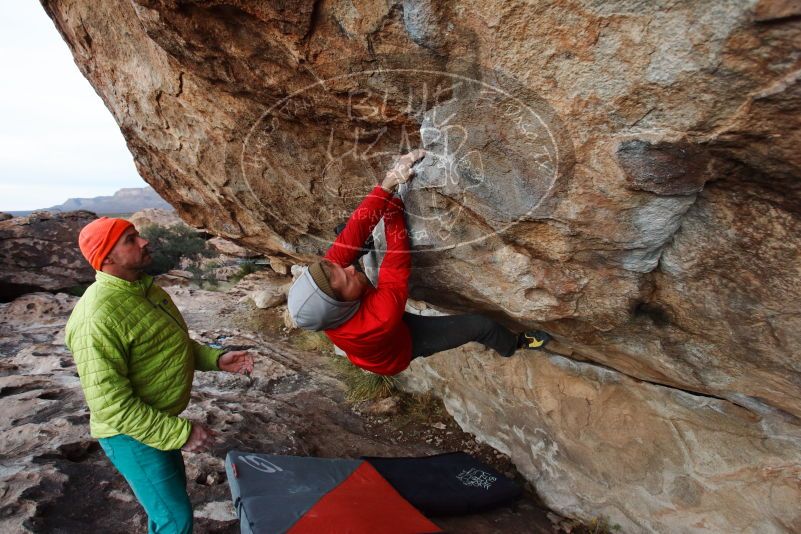 Bouldering in Hueco Tanks on 12/11/2019 with Blue Lizard Climbing and Yoga

Filename: SRM_20191211_1757500.jpg
Aperture: f/4.5
Shutter Speed: 1/250
Body: Canon EOS-1D Mark II
Lens: Canon EF 16-35mm f/2.8 L