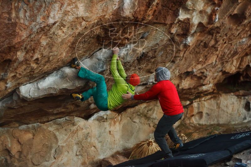 Bouldering in Hueco Tanks on 12/11/2019 with Blue Lizard Climbing and Yoga

Filename: SRM_20191211_1811310.jpg
Aperture: f/2.5
Shutter Speed: 1/250
Body: Canon EOS-1D Mark II
Lens: Canon EF 50mm f/1.8 II