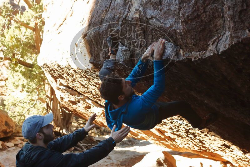 Bouldering in Hueco Tanks on 12/13/2019 with Blue Lizard Climbing and Yoga

Filename: SRM_20191213_1123050.jpg
Aperture: f/4.0
Shutter Speed: 1/250
Body: Canon EOS-1D Mark II
Lens: Canon EF 50mm f/1.8 II