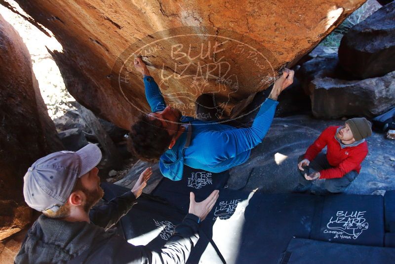 Bouldering in Hueco Tanks on 12/13/2019 with Blue Lizard Climbing and Yoga

Filename: SRM_20191213_1210440.jpg
Aperture: f/4.0
Shutter Speed: 1/250
Body: Canon EOS-1D Mark II
Lens: Canon EF 16-35mm f/2.8 L