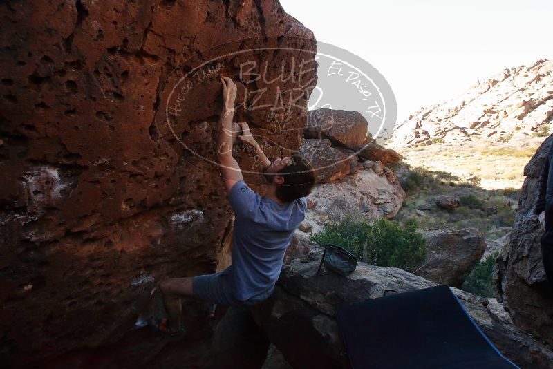 Bouldering in Hueco Tanks on 12/14/2019 with Blue Lizard Climbing and Yoga

Filename: SRM_20191214_1131430.jpg
Aperture: f/8.0
Shutter Speed: 1/250
Body: Canon EOS-1D Mark II
Lens: Canon EF 16-35mm f/2.8 L