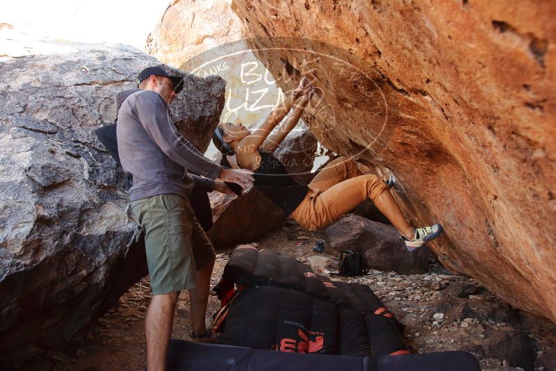 Bouldering in Hueco Tanks on 12/14/2019 with Blue Lizard Climbing and Yoga

Filename: SRM_20191214_1158270.jpg
Aperture: f/4.5
Shutter Speed: 1/250
Body: Canon EOS-1D Mark II
Lens: Canon EF 16-35mm f/2.8 L