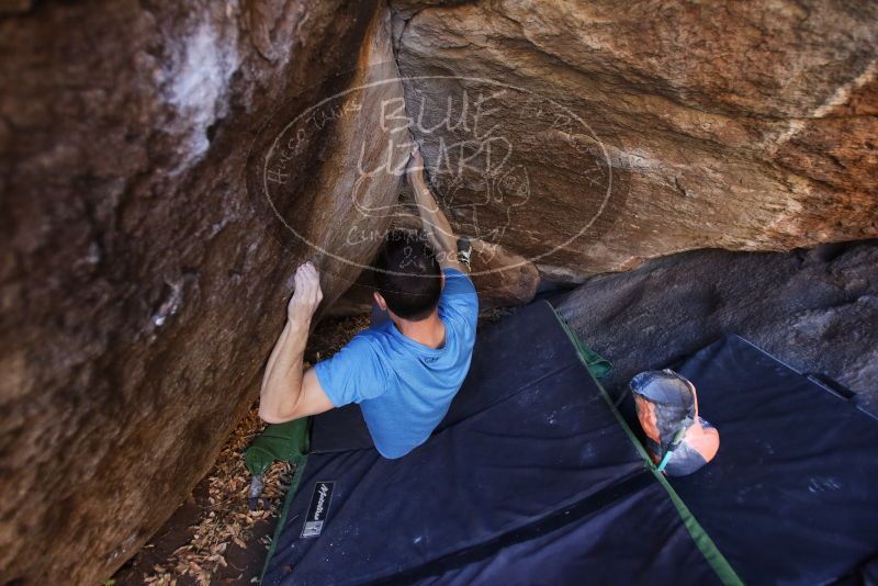 Bouldering in Hueco Tanks on 12/14/2019 with Blue Lizard Climbing and Yoga

Filename: SRM_20191214_1531230.jpg
Aperture: f/2.8
Shutter Speed: 1/250
Body: Canon EOS-1D Mark II
Lens: Canon EF 16-35mm f/2.8 L