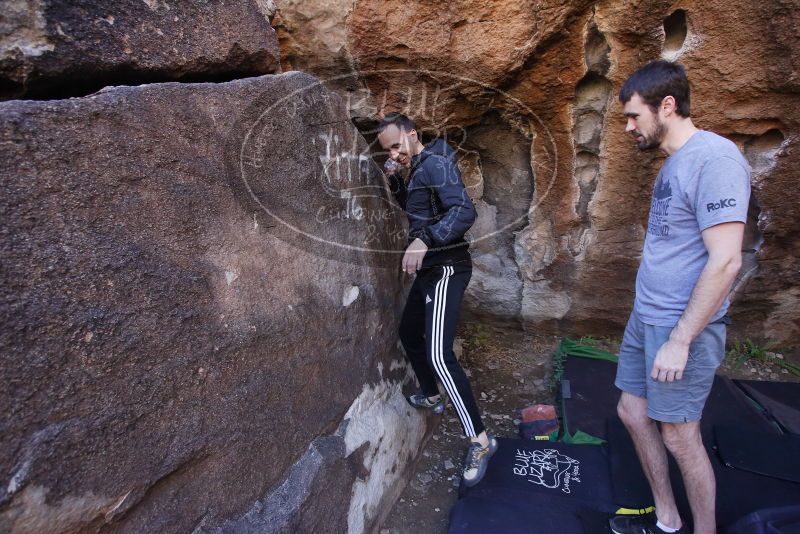 Bouldering in Hueco Tanks on 12/14/2019 with Blue Lizard Climbing and Yoga

Filename: SRM_20191214_1609150.jpg
Aperture: f/4.5
Shutter Speed: 1/250
Body: Canon EOS-1D Mark II
Lens: Canon EF 16-35mm f/2.8 L