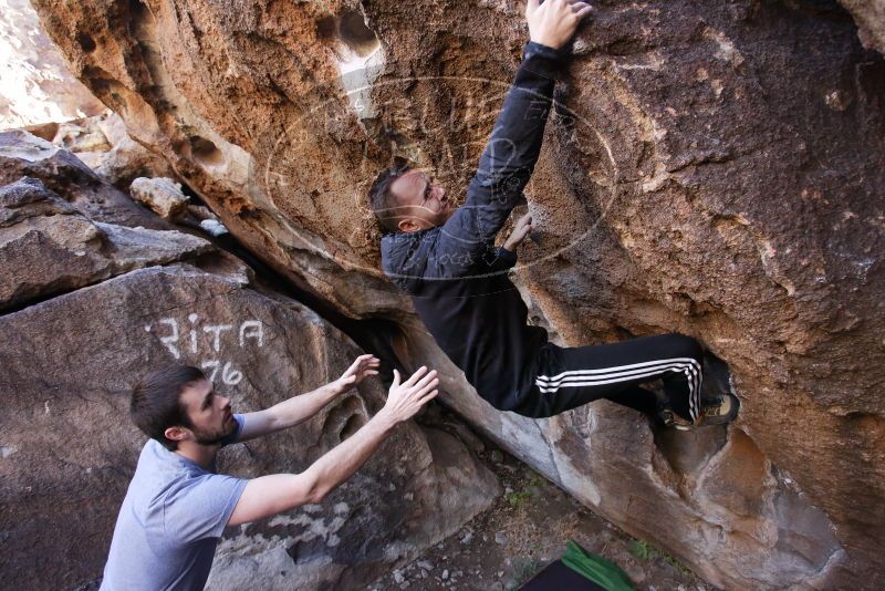 Bouldering in Hueco Tanks on 12/14/2019 with Blue Lizard Climbing and Yoga

Filename: SRM_20191214_1610121.jpg
Aperture: f/4.0
Shutter Speed: 1/250
Body: Canon EOS-1D Mark II
Lens: Canon EF 16-35mm f/2.8 L