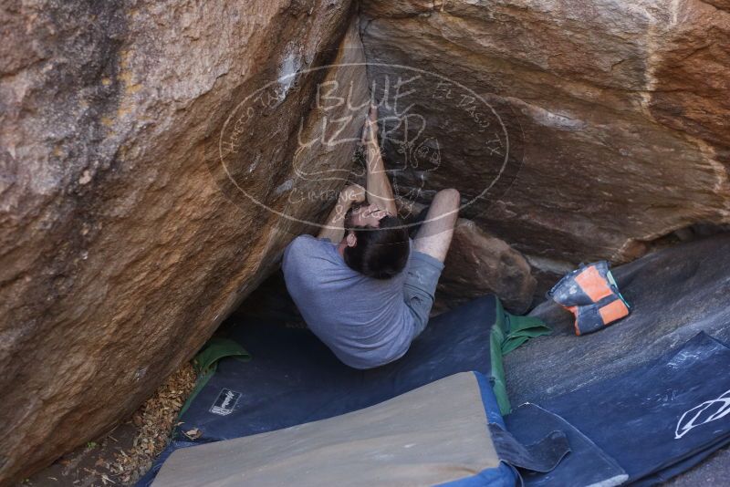 Bouldering in Hueco Tanks on 12/14/2019 with Blue Lizard Climbing and Yoga

Filename: SRM_20191214_1633130.jpg
Aperture: f/4.0
Shutter Speed: 1/250
Body: Canon EOS-1D Mark II
Lens: Canon EF 50mm f/1.8 II