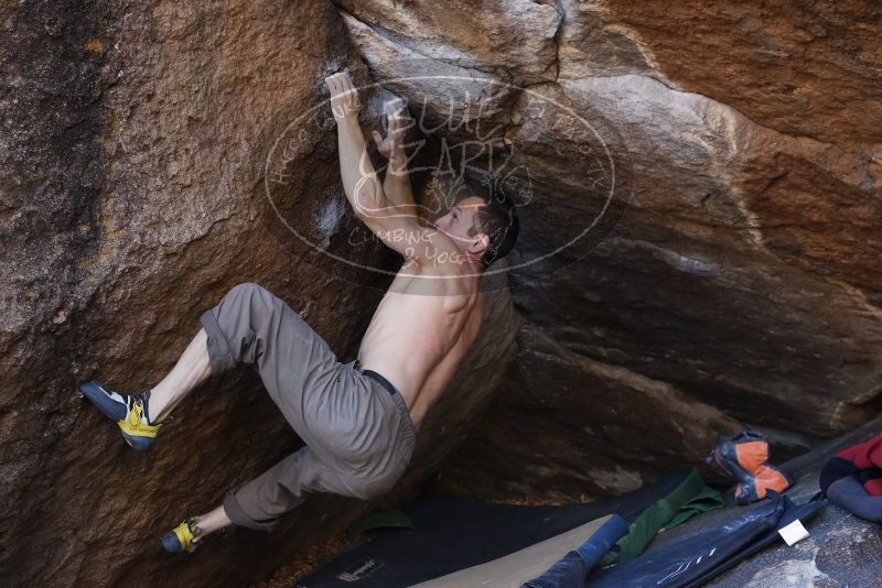 Bouldering in Hueco Tanks on 12/14/2019 with Blue Lizard Climbing and Yoga

Filename: SRM_20191214_1638020.jpg
Aperture: f/5.0
Shutter Speed: 1/250
Body: Canon EOS-1D Mark II
Lens: Canon EF 50mm f/1.8 II