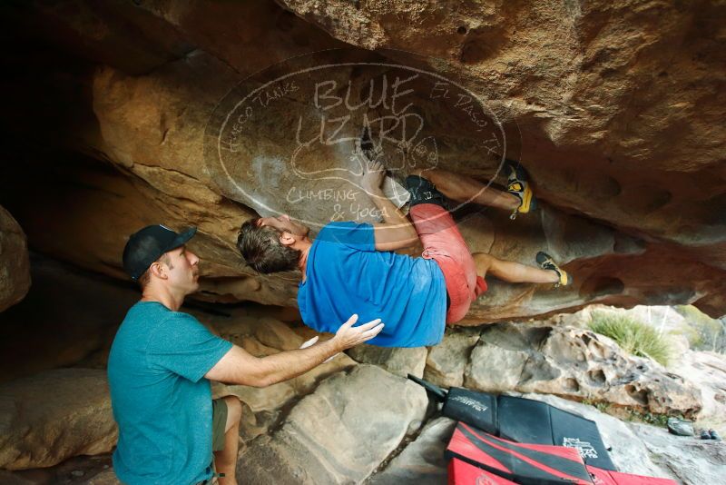 Bouldering in Hueco Tanks on 12/14/2019 with Blue Lizard Climbing and Yoga

Filename: SRM_20191214_1746570.jpg
Aperture: f/3.2
Shutter Speed: 1/200
Body: Canon EOS-1D Mark II
Lens: Canon EF 16-35mm f/2.8 L