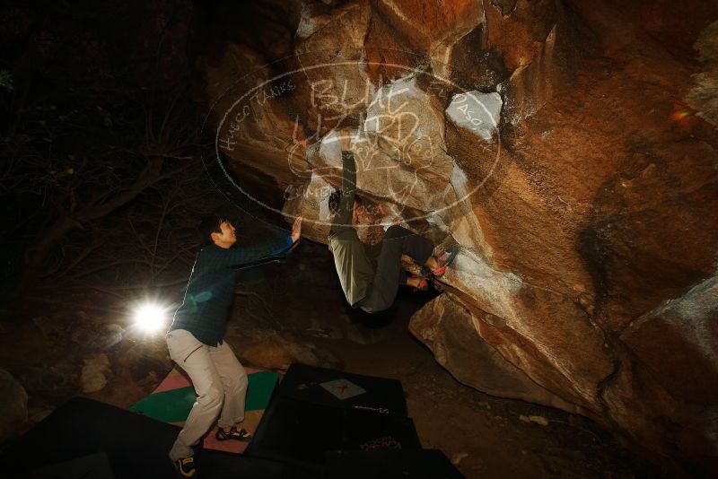 Bouldering in Hueco Tanks on 12/15/2019 with Blue Lizard Climbing and Yoga

Filename: SRM_20191215_1037100.jpg
Aperture: f/8.0
Shutter Speed: 1/250
Body: Canon EOS-1D Mark II
Lens: Canon EF 16-35mm f/2.8 L