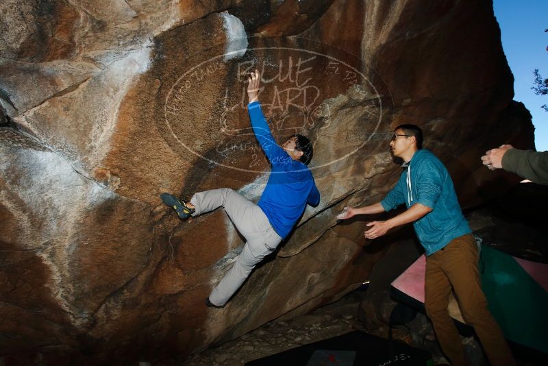 Bouldering in Hueco Tanks on 12/15/2019 with Blue Lizard Climbing and Yoga

Filename: SRM_20191215_1051440.jpg
Aperture: f/8.0
Shutter Speed: 1/250
Body: Canon EOS-1D Mark II
Lens: Canon EF 16-35mm f/2.8 L