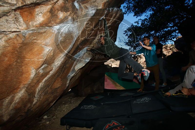 Bouldering in Hueco Tanks on 12/15/2019 with Blue Lizard Climbing and Yoga

Filename: SRM_20191215_1058580.jpg
Aperture: f/8.0
Shutter Speed: 1/250
Body: Canon EOS-1D Mark II
Lens: Canon EF 16-35mm f/2.8 L