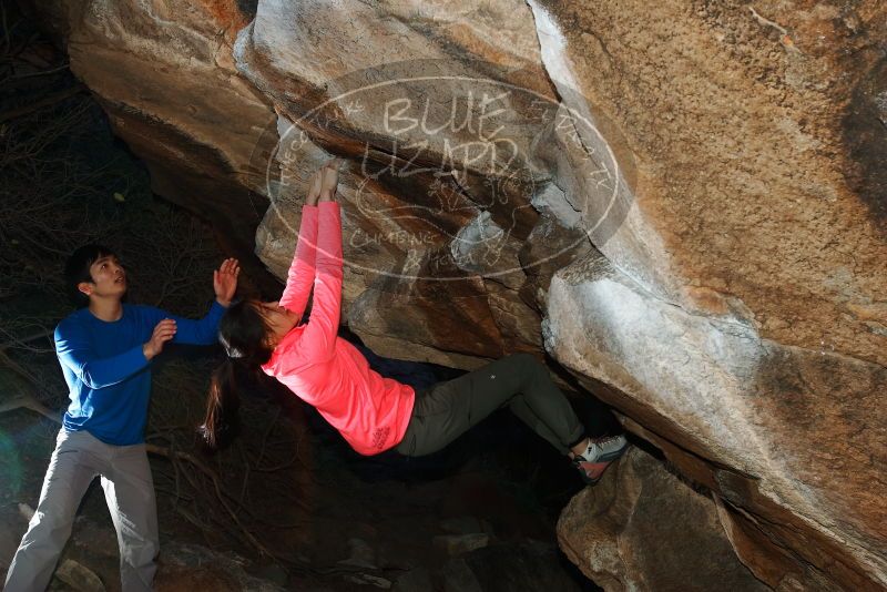 Bouldering in Hueco Tanks on 12/15/2019 with Blue Lizard Climbing and Yoga

Filename: SRM_20191215_1100530.jpg
Aperture: f/8.0
Shutter Speed: 1/250
Body: Canon EOS-1D Mark II
Lens: Canon EF 16-35mm f/2.8 L