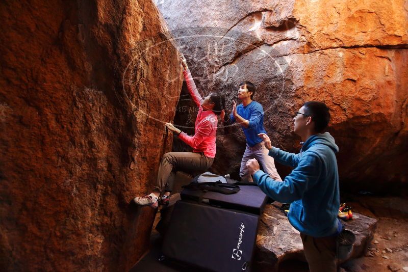 Bouldering in Hueco Tanks on 12/15/2019 with Blue Lizard Climbing and Yoga

Filename: SRM_20191215_1126000.jpg
Aperture: f/2.8
Shutter Speed: 1/250
Body: Canon EOS-1D Mark II
Lens: Canon EF 16-35mm f/2.8 L