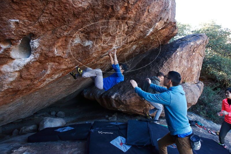 Bouldering in Hueco Tanks on 12/15/2019 with Blue Lizard Climbing and Yoga

Filename: SRM_20191215_1132170.jpg
Aperture: f/5.0
Shutter Speed: 1/250
Body: Canon EOS-1D Mark II
Lens: Canon EF 16-35mm f/2.8 L