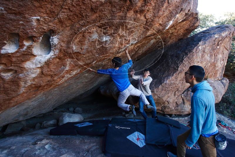 Bouldering in Hueco Tanks on 12/15/2019 with Blue Lizard Climbing and Yoga

Filename: SRM_20191215_1133170.jpg
Aperture: f/5.0
Shutter Speed: 1/250
Body: Canon EOS-1D Mark II
Lens: Canon EF 16-35mm f/2.8 L