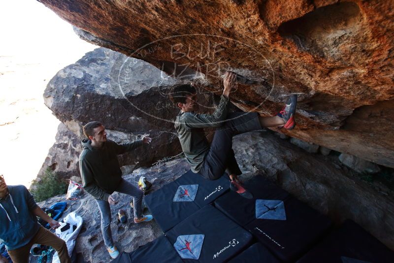 Bouldering in Hueco Tanks on 12/15/2019 with Blue Lizard Climbing and Yoga

Filename: SRM_20191215_1200480.jpg
Aperture: f/5.0
Shutter Speed: 1/250
Body: Canon EOS-1D Mark II
Lens: Canon EF 16-35mm f/2.8 L