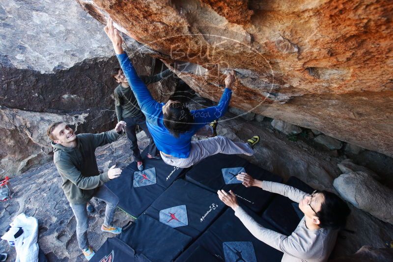 Bouldering in Hueco Tanks on 12/15/2019 with Blue Lizard Climbing and Yoga

Filename: SRM_20191215_1207171.jpg
Aperture: f/5.0
Shutter Speed: 1/250
Body: Canon EOS-1D Mark II
Lens: Canon EF 16-35mm f/2.8 L