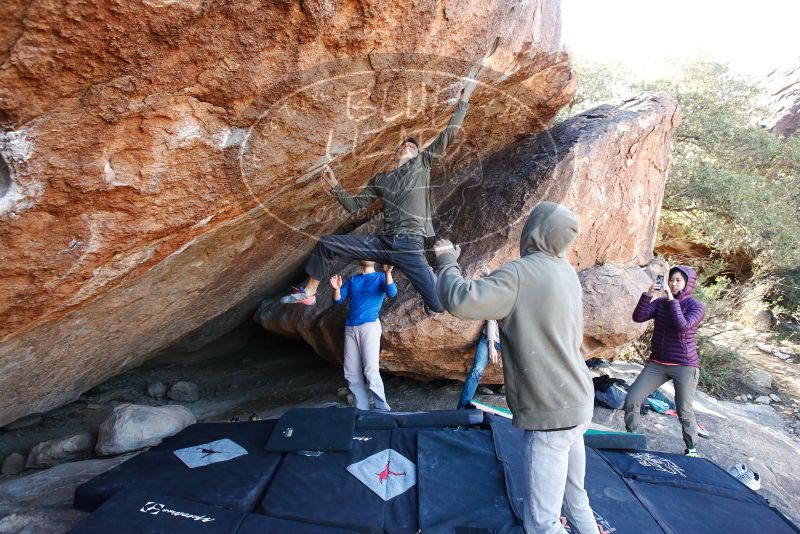 Bouldering in Hueco Tanks on 12/15/2019 with Blue Lizard Climbing and Yoga

Filename: SRM_20191215_1214550.jpg
Aperture: f/4.5
Shutter Speed: 1/250
Body: Canon EOS-1D Mark II
Lens: Canon EF 16-35mm f/2.8 L