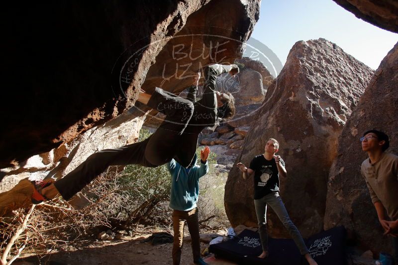 Bouldering in Hueco Tanks on 12/15/2019 with Blue Lizard Climbing and Yoga

Filename: SRM_20191215_1510470.jpg
Aperture: f/5.0
Shutter Speed: 1/400
Body: Canon EOS-1D Mark II
Lens: Canon EF 16-35mm f/2.8 L