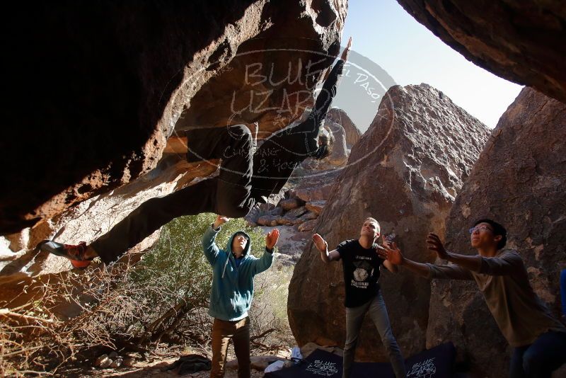 Bouldering in Hueco Tanks on 12/15/2019 with Blue Lizard Climbing and Yoga

Filename: SRM_20191215_1510550.jpg
Aperture: f/4.5
Shutter Speed: 1/400
Body: Canon EOS-1D Mark II
Lens: Canon EF 16-35mm f/2.8 L