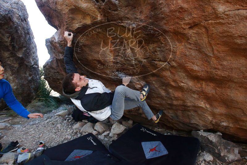 Bouldering in Hueco Tanks on 12/15/2019 with Blue Lizard Climbing and Yoga

Filename: SRM_20191215_1617040.jpg
Aperture: f/5.6
Shutter Speed: 1/250
Body: Canon EOS-1D Mark II
Lens: Canon EF 16-35mm f/2.8 L