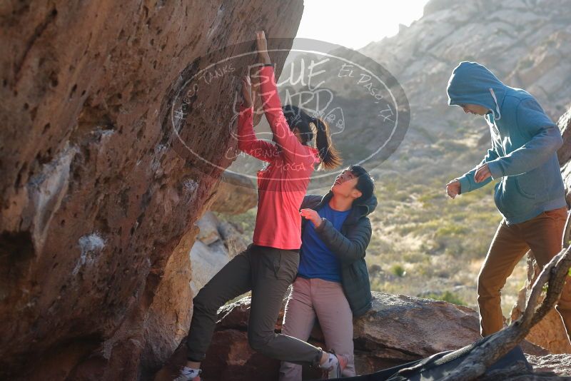 Bouldering in Hueco Tanks on 12/15/2019 with Blue Lizard Climbing and Yoga

Filename: SRM_20191215_1642460.jpg
Aperture: f/4.0
Shutter Speed: 1/250
Body: Canon EOS-1D Mark II
Lens: Canon EF 50mm f/1.8 II