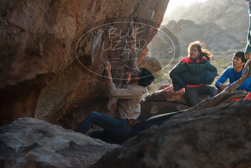 Bouldering in Hueco Tanks on 12/15/2019 with Blue Lizard Climbing and Yoga

Filename: SRM_20191215_1656450.jpg
Aperture: f/4.0
Shutter Speed: 1/250
Body: Canon EOS-1D Mark II
Lens: Canon EF 50mm f/1.8 II