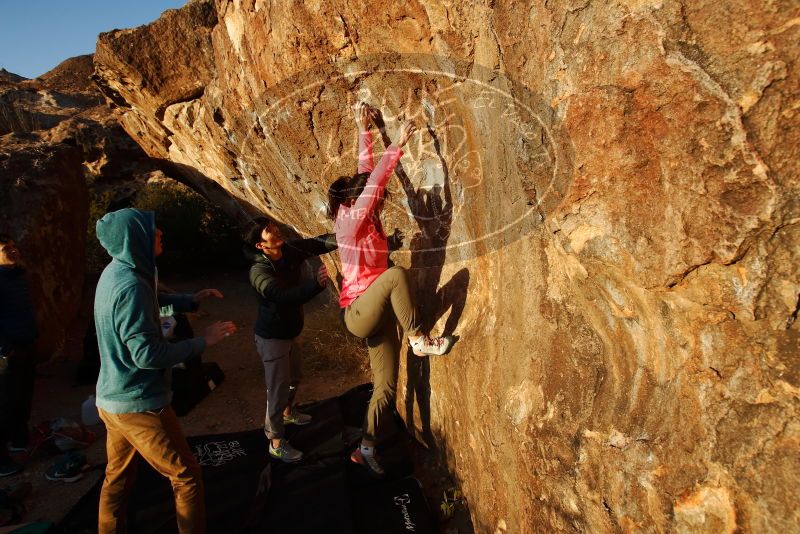 Bouldering in Hueco Tanks on 12/15/2019 with Blue Lizard Climbing and Yoga

Filename: SRM_20191215_1735181.jpg
Aperture: f/6.3
Shutter Speed: 1/250
Body: Canon EOS-1D Mark II
Lens: Canon EF 16-35mm f/2.8 L
