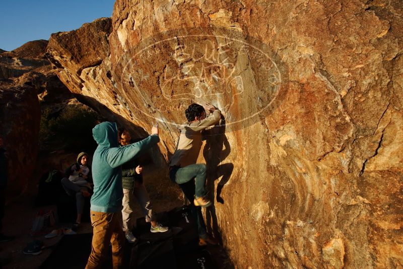 Bouldering in Hueco Tanks on 12/15/2019 with Blue Lizard Climbing and Yoga

Filename: SRM_20191215_1736110.jpg
Aperture: f/8.0
Shutter Speed: 1/250
Body: Canon EOS-1D Mark II
Lens: Canon EF 16-35mm f/2.8 L