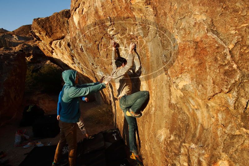 Bouldering in Hueco Tanks on 12/15/2019 with Blue Lizard Climbing and Yoga

Filename: SRM_20191215_1739530.jpg
Aperture: f/7.1
Shutter Speed: 1/250
Body: Canon EOS-1D Mark II
Lens: Canon EF 16-35mm f/2.8 L