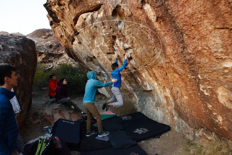Bouldering in Hueco Tanks on 12/15/2019 with Blue Lizard Climbing and Yoga

Filename: SRM_20191215_1755250.jpg
Aperture: f/4.5
Shutter Speed: 1/250
Body: Canon EOS-1D Mark II
Lens: Canon EF 16-35mm f/2.8 L
