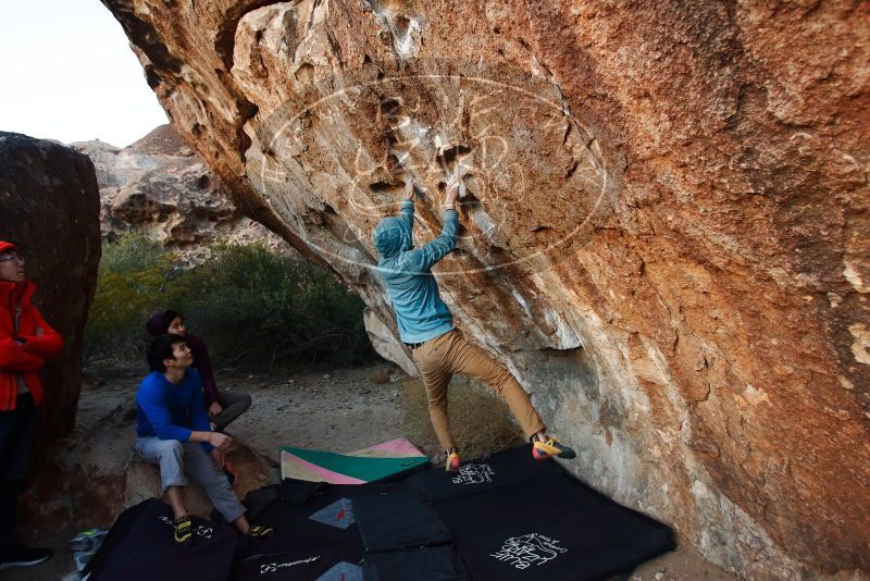 Bouldering in Hueco Tanks on 12/15/2019 with Blue Lizard Climbing and Yoga

Filename: SRM_20191215_1759390.jpg
Aperture: f/3.5
Shutter Speed: 1/250
Body: Canon EOS-1D Mark II
Lens: Canon EF 16-35mm f/2.8 L