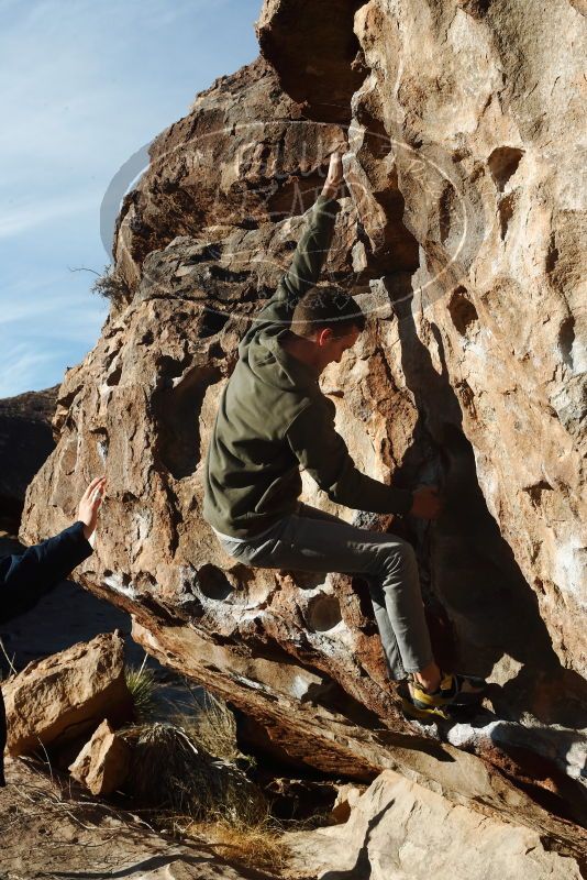 Bouldering in Hueco Tanks on 12/16/2019 with Blue Lizard Climbing and Yoga

Filename: SRM_20191216_0959250.jpg
Aperture: f/13.0
Shutter Speed: 1/250
Body: Canon EOS-1D Mark II
Lens: Canon EF 50mm f/1.8 II