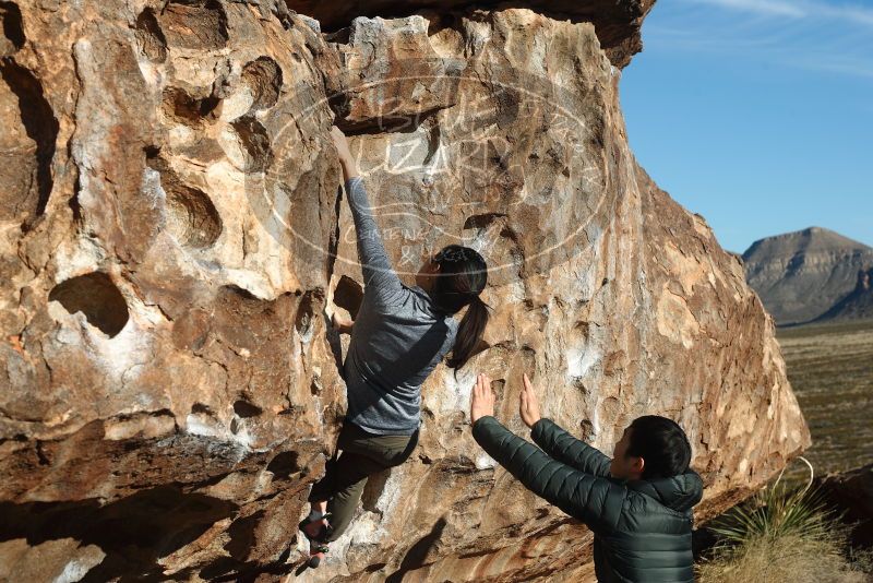 Bouldering in Hueco Tanks on 12/16/2019 with Blue Lizard Climbing and Yoga

Filename: SRM_20191216_1001330.jpg
Aperture: f/6.3
Shutter Speed: 1/250
Body: Canon EOS-1D Mark II
Lens: Canon EF 50mm f/1.8 II