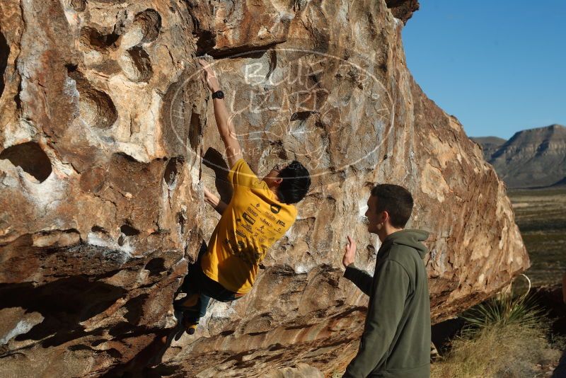 Bouldering in Hueco Tanks on 12/16/2019 with Blue Lizard Climbing and Yoga

Filename: SRM_20191216_1004120.jpg
Aperture: f/6.3
Shutter Speed: 1/320
Body: Canon EOS-1D Mark II
Lens: Canon EF 50mm f/1.8 II