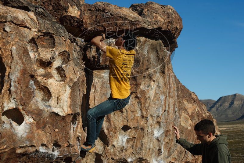 Bouldering in Hueco Tanks on 12/16/2019 with Blue Lizard Climbing and Yoga

Filename: SRM_20191216_1004210.jpg
Aperture: f/6.3
Shutter Speed: 1/320
Body: Canon EOS-1D Mark II
Lens: Canon EF 50mm f/1.8 II