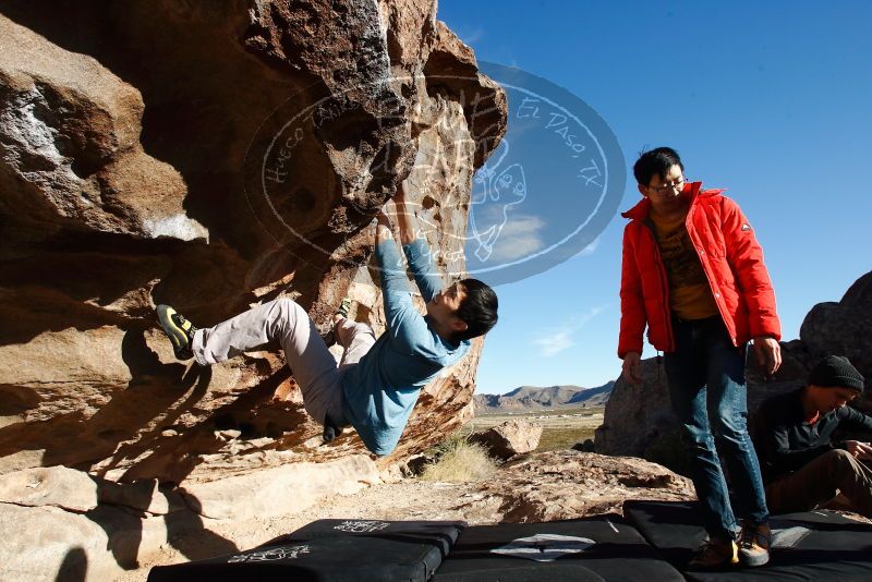 Bouldering in Hueco Tanks on 12/16/2019 with Blue Lizard Climbing and Yoga

Filename: SRM_20191216_1018210.jpg
Aperture: f/8.0
Shutter Speed: 1/400
Body: Canon EOS-1D Mark II
Lens: Canon EF 16-35mm f/2.8 L
