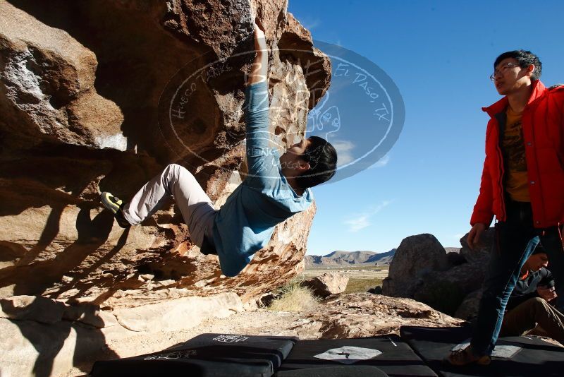 Bouldering in Hueco Tanks on 12/16/2019 with Blue Lizard Climbing and Yoga

Filename: SRM_20191216_1018230.jpg
Aperture: f/8.0
Shutter Speed: 1/400
Body: Canon EOS-1D Mark II
Lens: Canon EF 16-35mm f/2.8 L