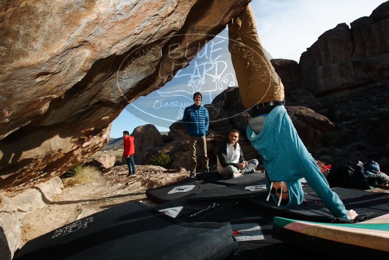 Bouldering in Hueco Tanks on 12/16/2019 with Blue Lizard Climbing and Yoga

Filename: SRM_20191216_1036380.jpg
Aperture: f/8.0
Shutter Speed: 1/250
Body: Canon EOS-1D Mark II
Lens: Canon EF 16-35mm f/2.8 L